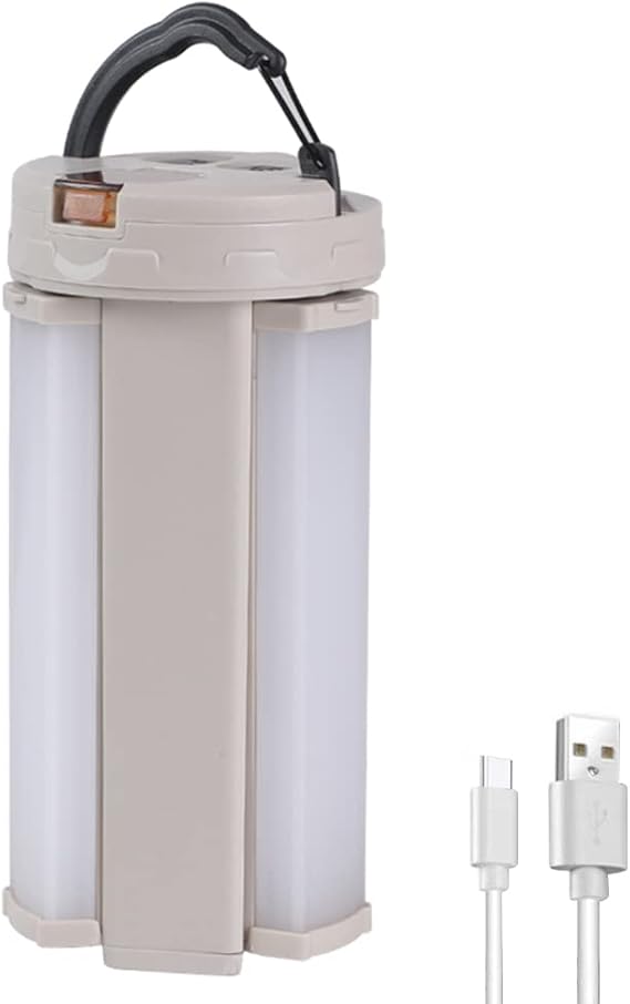 CRGANGZY LED Arbeitsleuchte Multifunktionale wiederaufladbare Campinglampe mit 5 ModiTyp-C-Anschluss