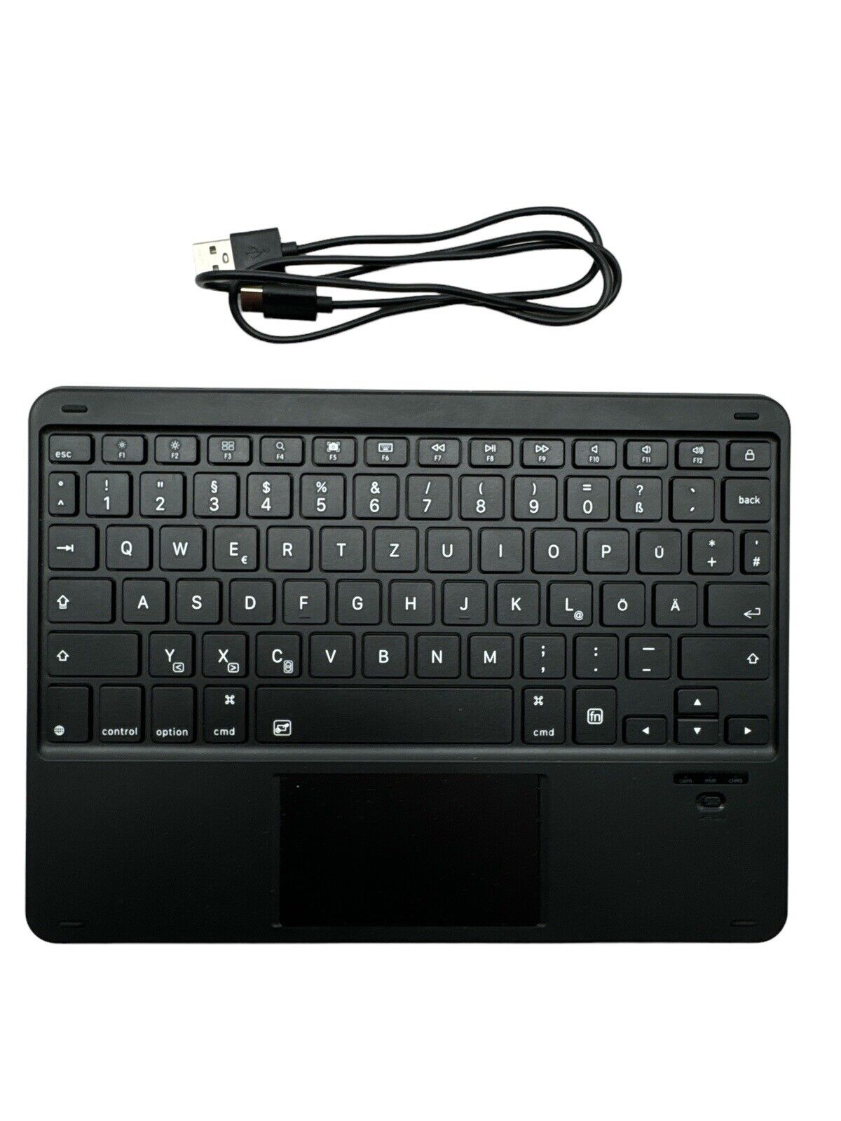 Emetok Deutsche Bluetooth Tastatur für iPad Air/iPad Pro/Mini/iPad 10,9/10,2/9,7