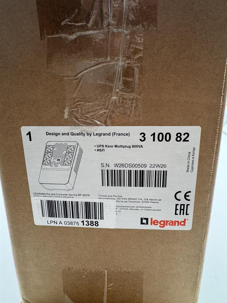 Legrand 310082 USV-Anlage Keor Multiplug mit 800 VA/480W 6 Ausgänge
