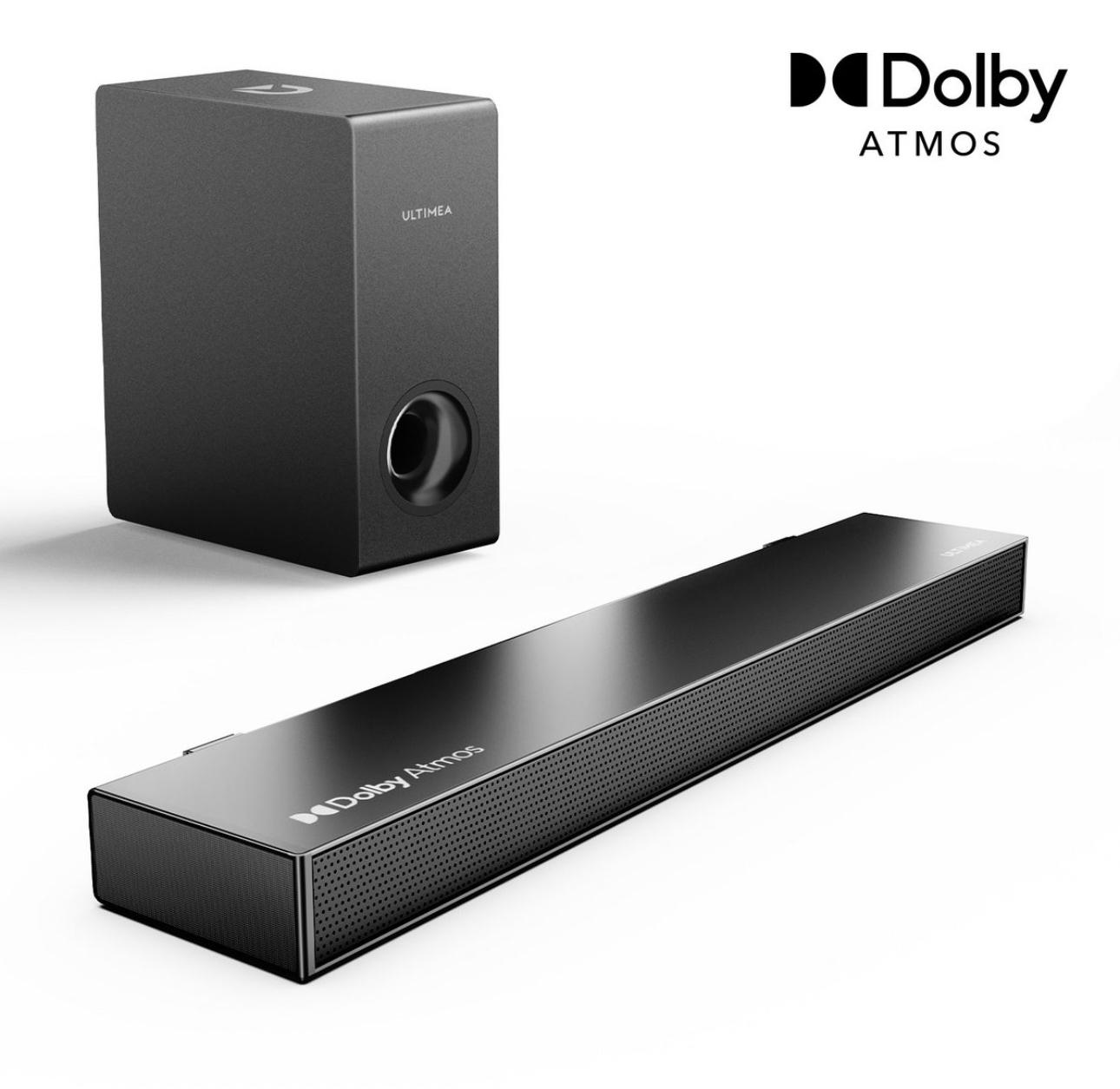 Soundbar mit Subwoofer ULTIMEA Nova S50 2.1 Dolby Atmos 3D Surround Sound System