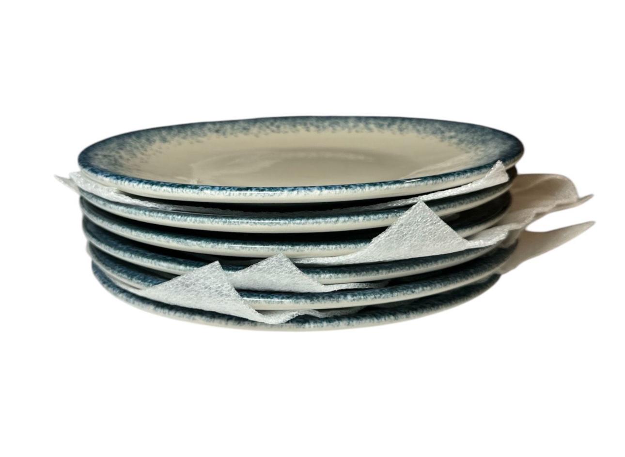 H&H Jupiter Obstteller Set 6-teilig Porzellan 21 cm