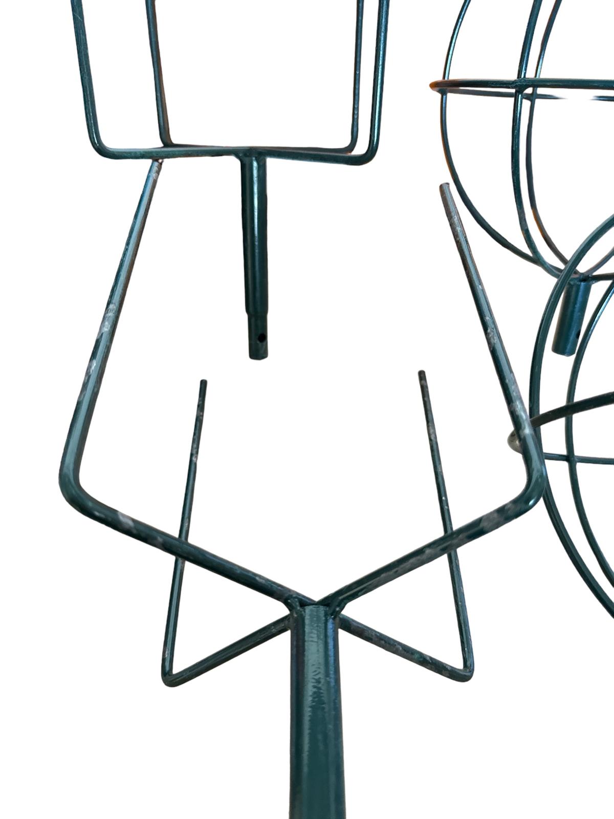 Relaxdays Rankhilfe 2er Set Kugel freistehend Höhe 80 cm dunkelgrün