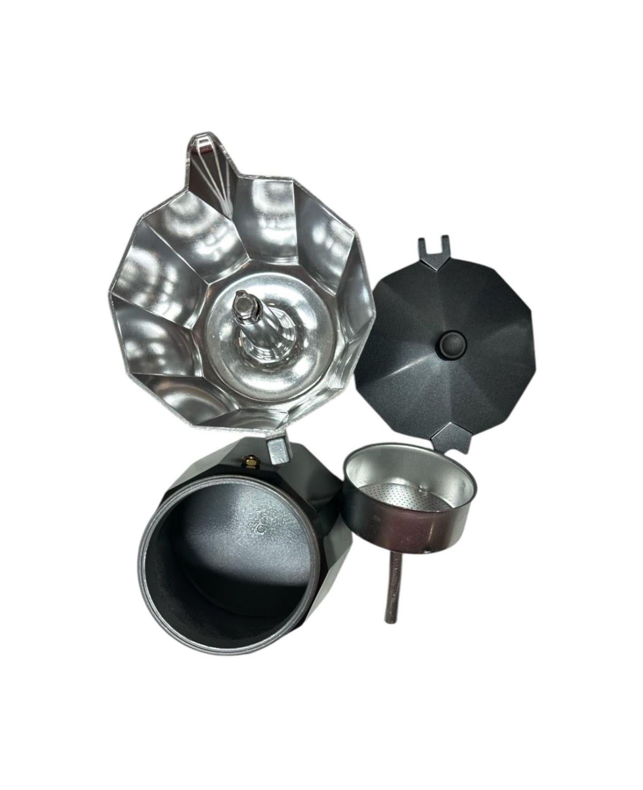 Monix Vitro Noir Aluminium Espressokocher12 Tassen