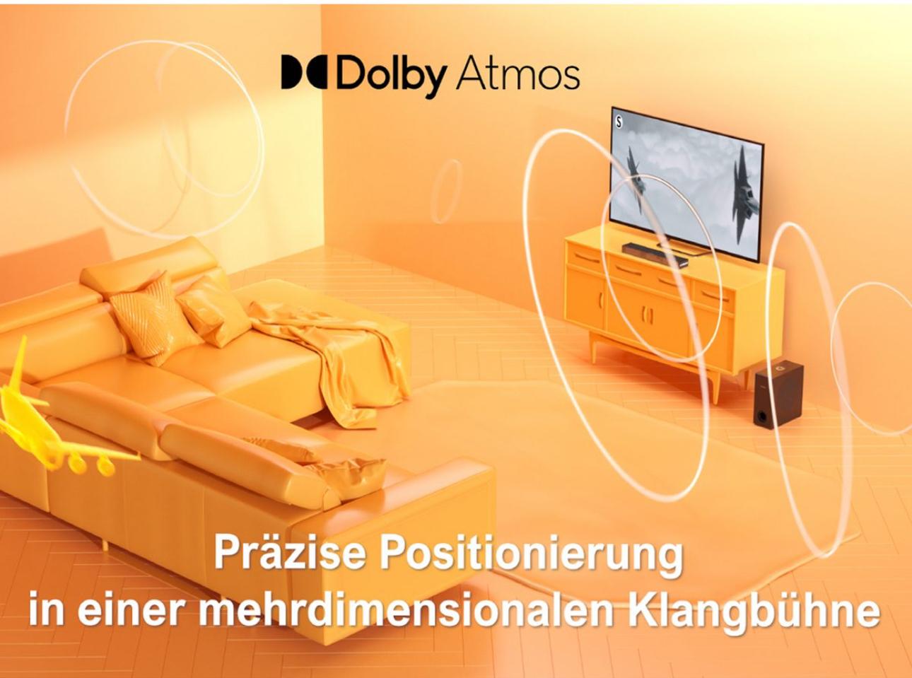 Soundbar mit Subwoofer ULTIMEA Nova S50 2.1 Dolby Atmos 3D Surround Sound System