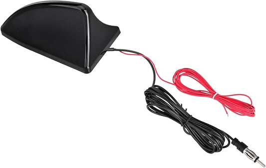 Eightwood Shark Fin Antenne mit Verstärker und 3m Kabel für Auto LKW SUV