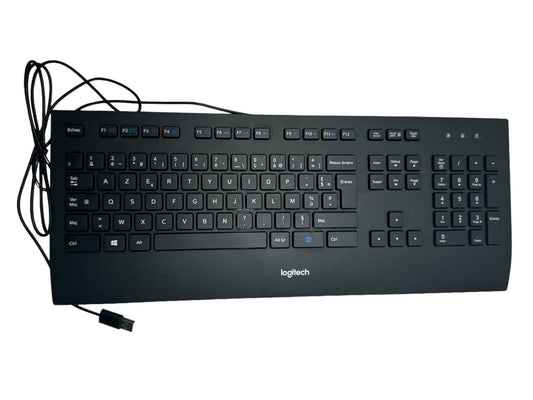 LOGITECH Corded K280E Kabelgebunden Tastatur Französisches Layout AZERTY