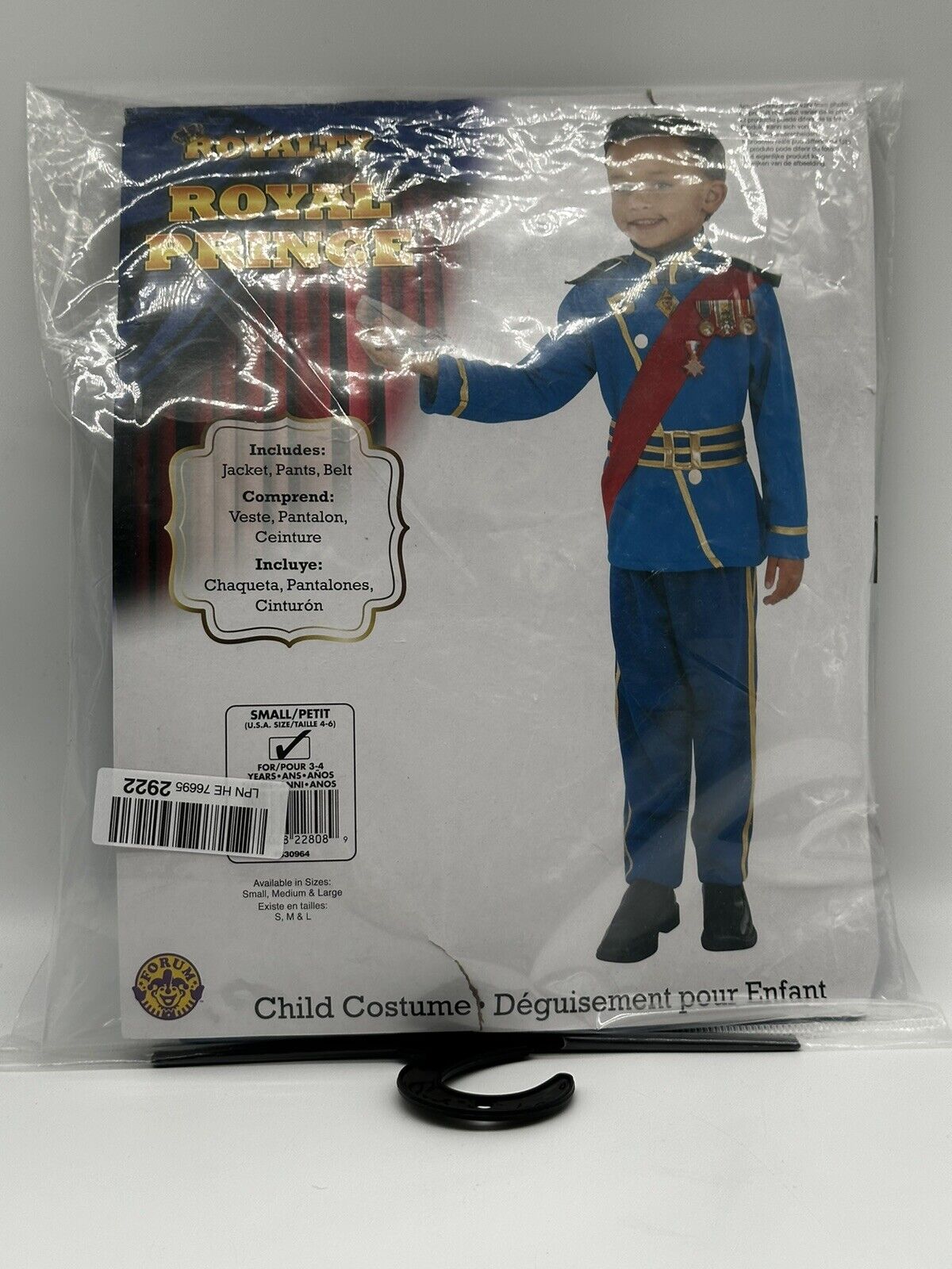 RUBIE'S Königliche Blau Prinz Kostüm -Größe:  S