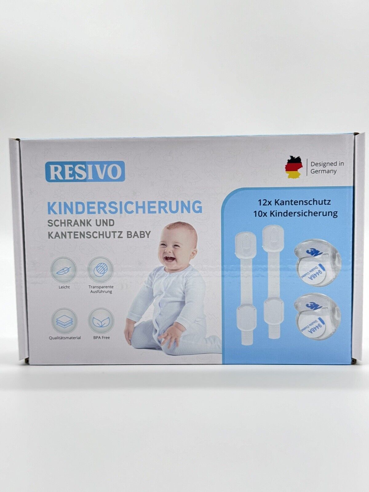 Kindersicherung, Schrankschutz und Kantenschutz für Baby und Kind, 3M,