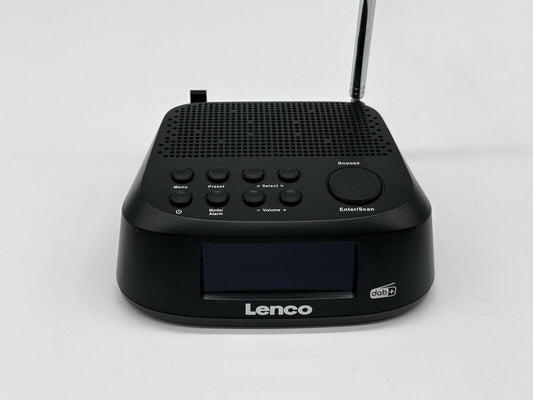 Lenco CR-605BK DAB+ and FM Clock Radio Schwarz 2,6 Zoll LCD Display
