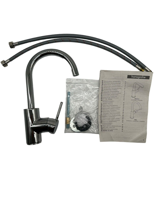 Hansgrohe  Wasserhahn Talis Armatur mit Auslauf  Höhe 210mm  Ablaufgarnitur
