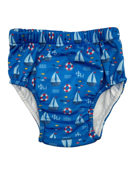 Pss! - Babyschwimmhose - Modell Sailboat - Für Babys von 3 bis 8 kg - Größe L