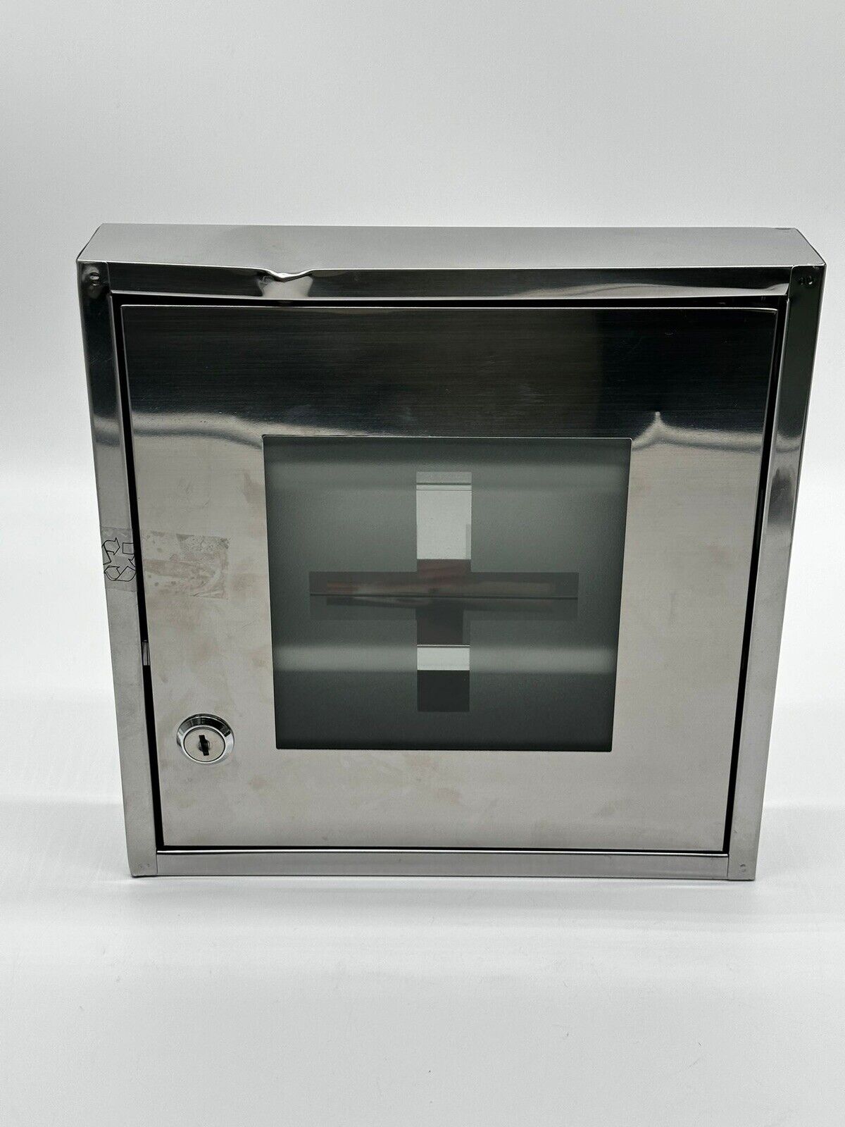 Medizinschrank 2 Etagen Silber Gebraucht
