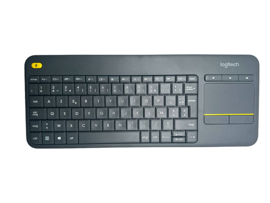 Logitech K400 Plus AZERTY Schnurlose Tastatur 920-007129 Grau