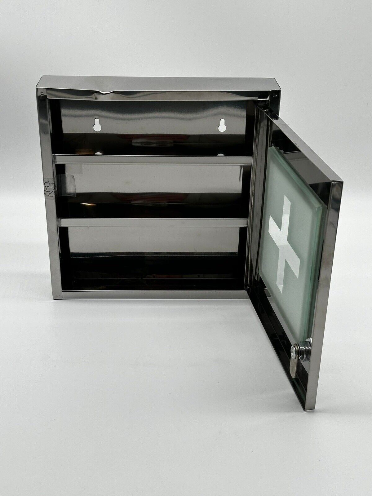 Medizinschrank 2 Etagen Silber Gebraucht