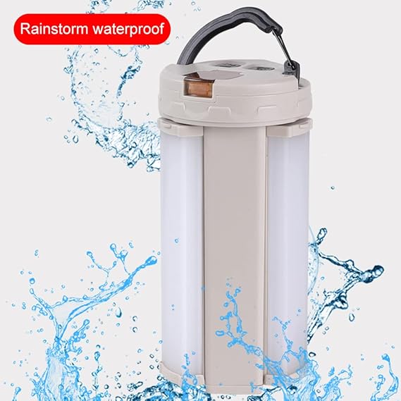 CRGANGZY LED Arbeitsleuchte Multifunktionale wiederaufladbare Campinglampe mit 5 ModiTyp-C-Anschluss