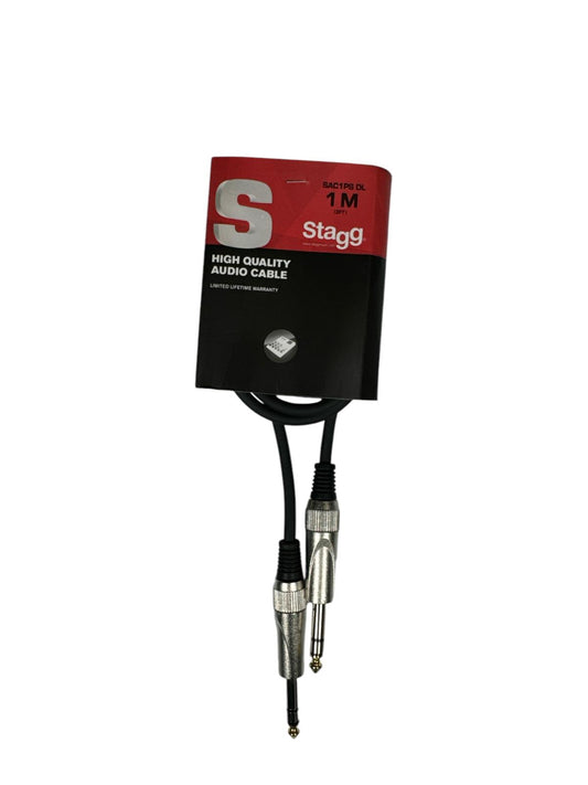 Stagg SAC1PSDL Deluxe Audiokabel 6mm Stereo-Phone Plug