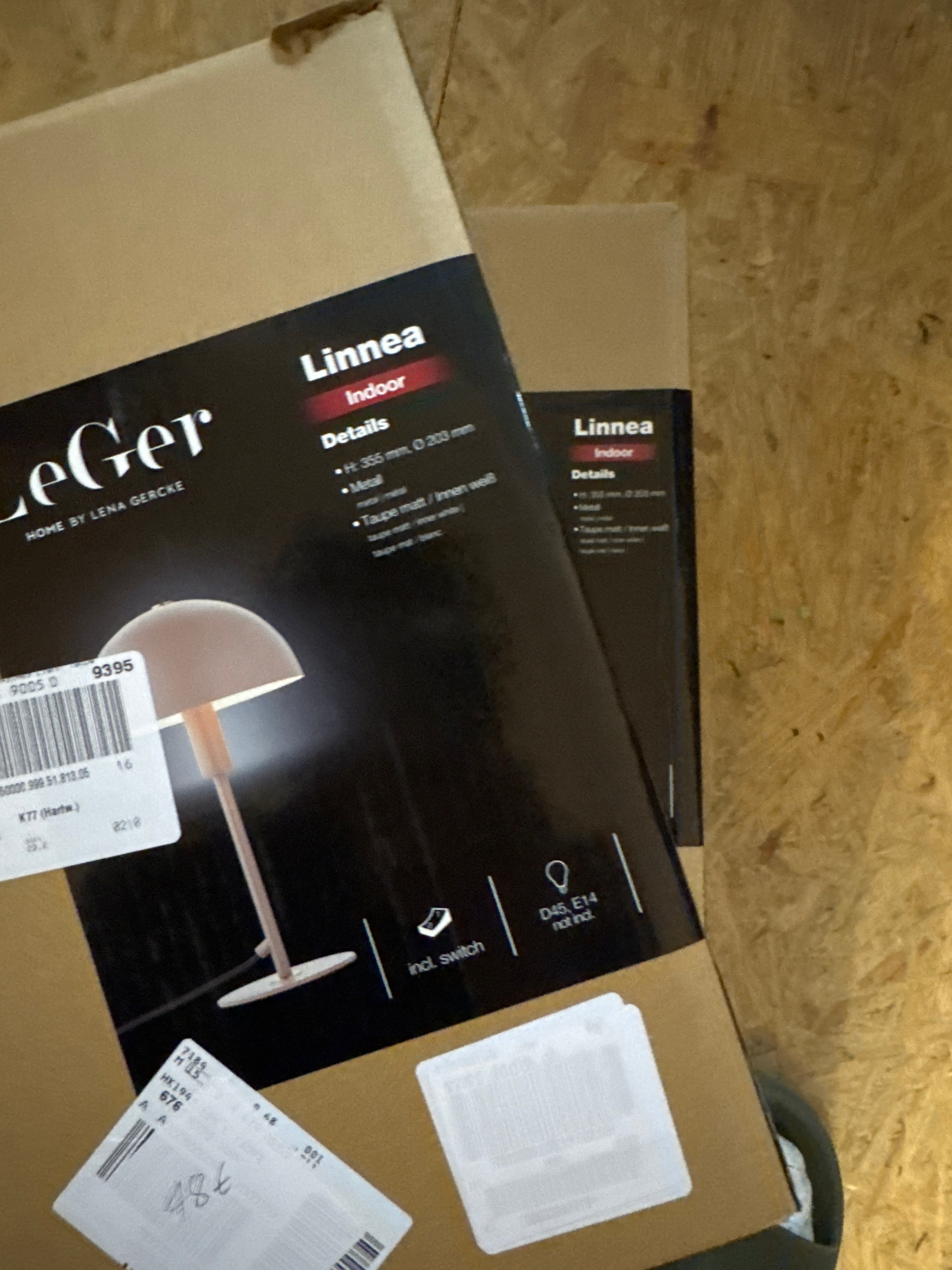 Lila 2x Lampe