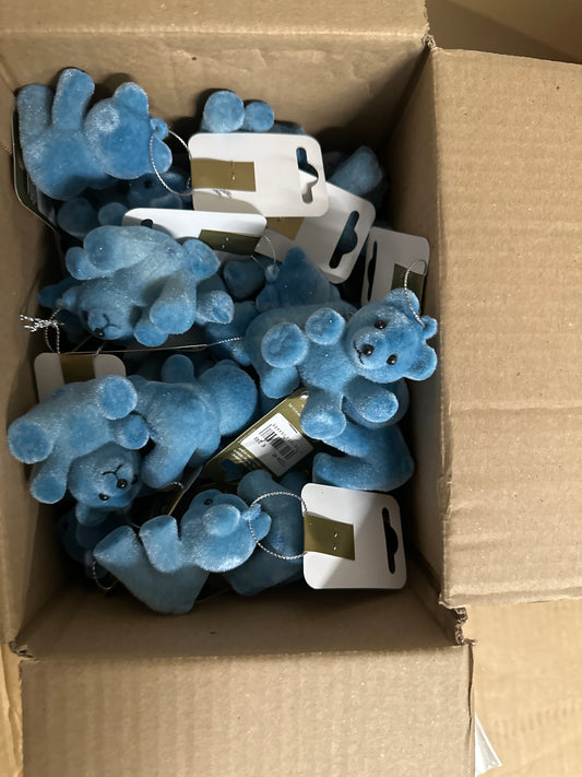 35 x blauer Teddy