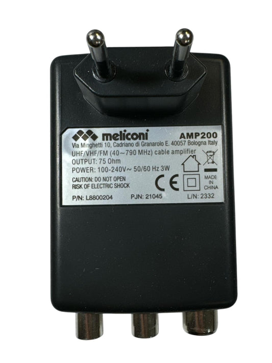 Meliconi AMP200 TV-Antennenverstärke Digitaler 2-Wege-Signalverstärker