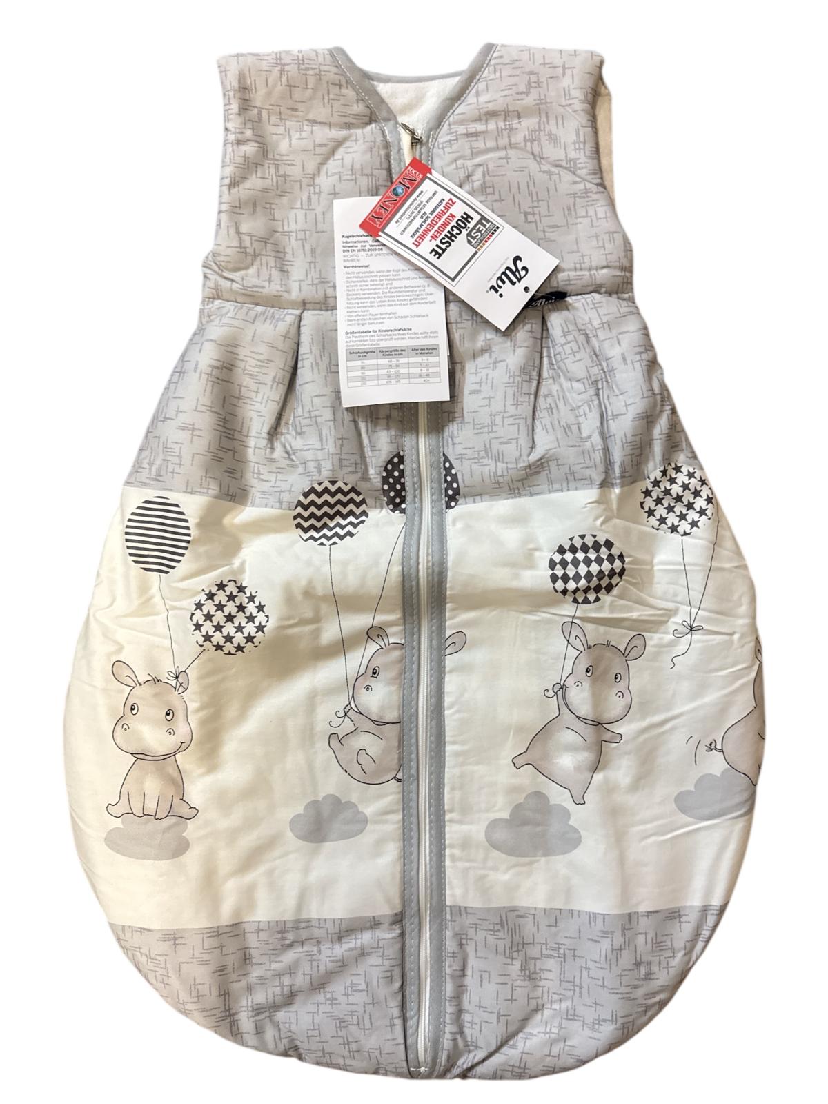 Alvi Schlafsack Thermo Hippo Bordüre 70cm