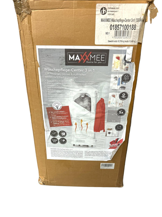 MAXXMEE 3 in 1 Wäschepflege-Center Bügelstation 1350W Wäscheständer Trockner
