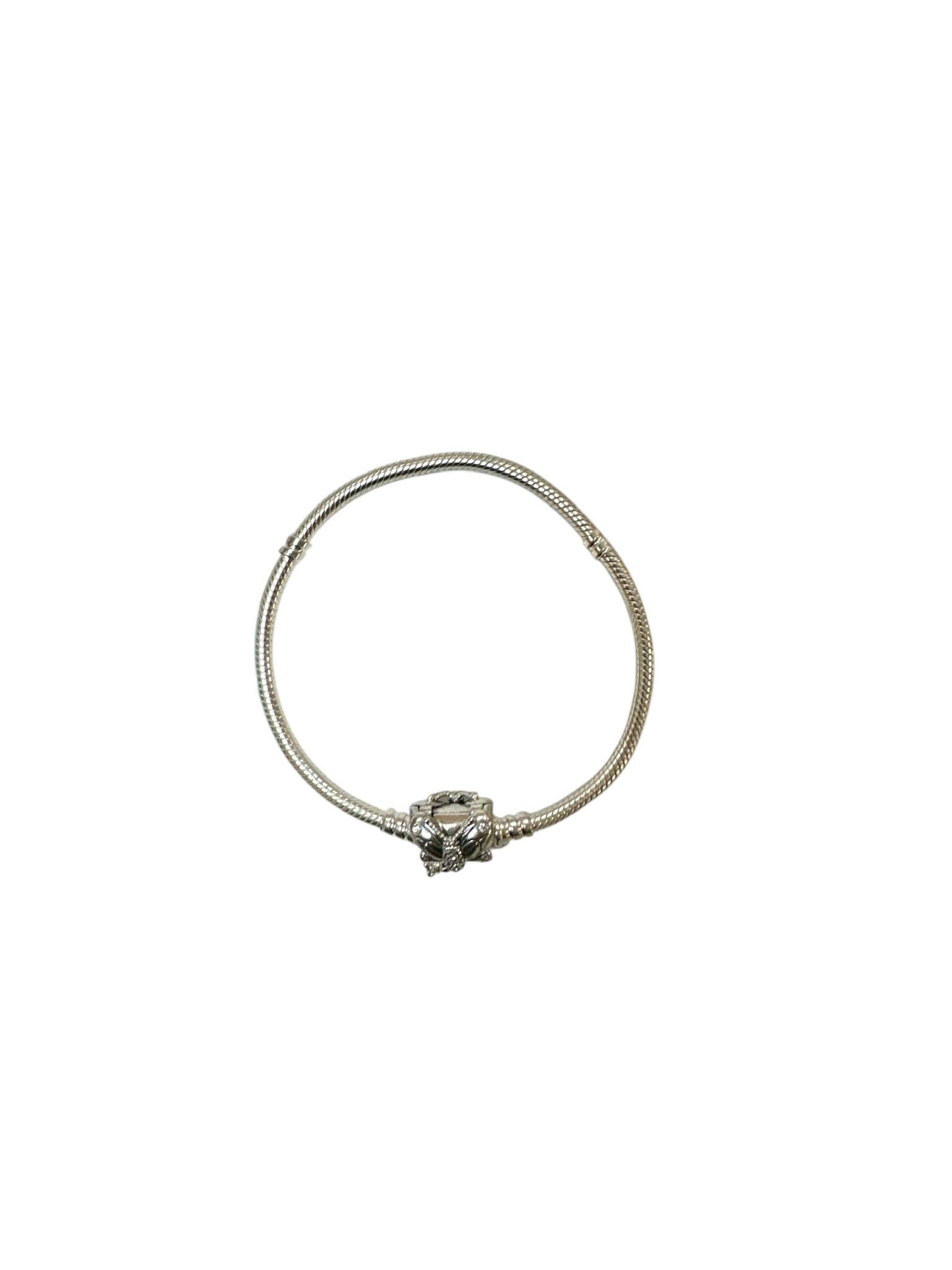PANDORA Moments Schlangen-Glierderarmband mit Schmetterlings-Verschluss Größe 19